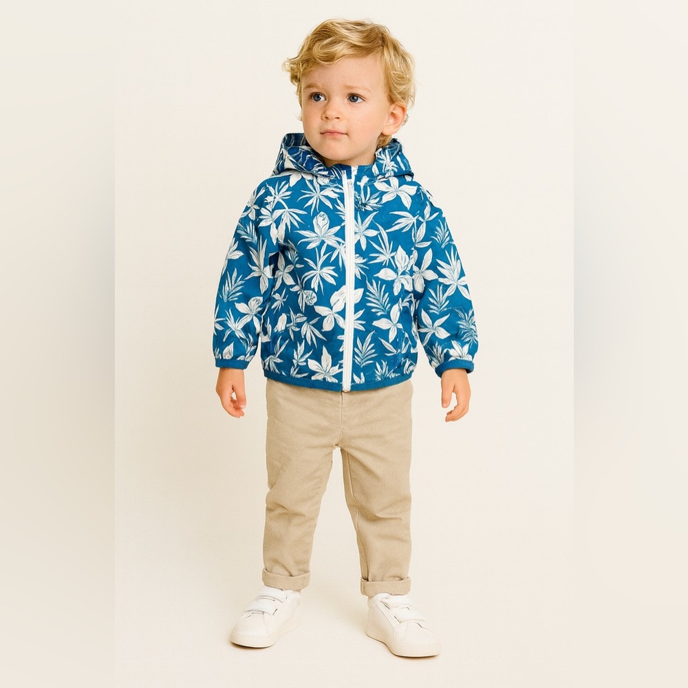 Adorable Unisex Baby Toddler Kids Windbreaker Light Jacket Rain Jacket